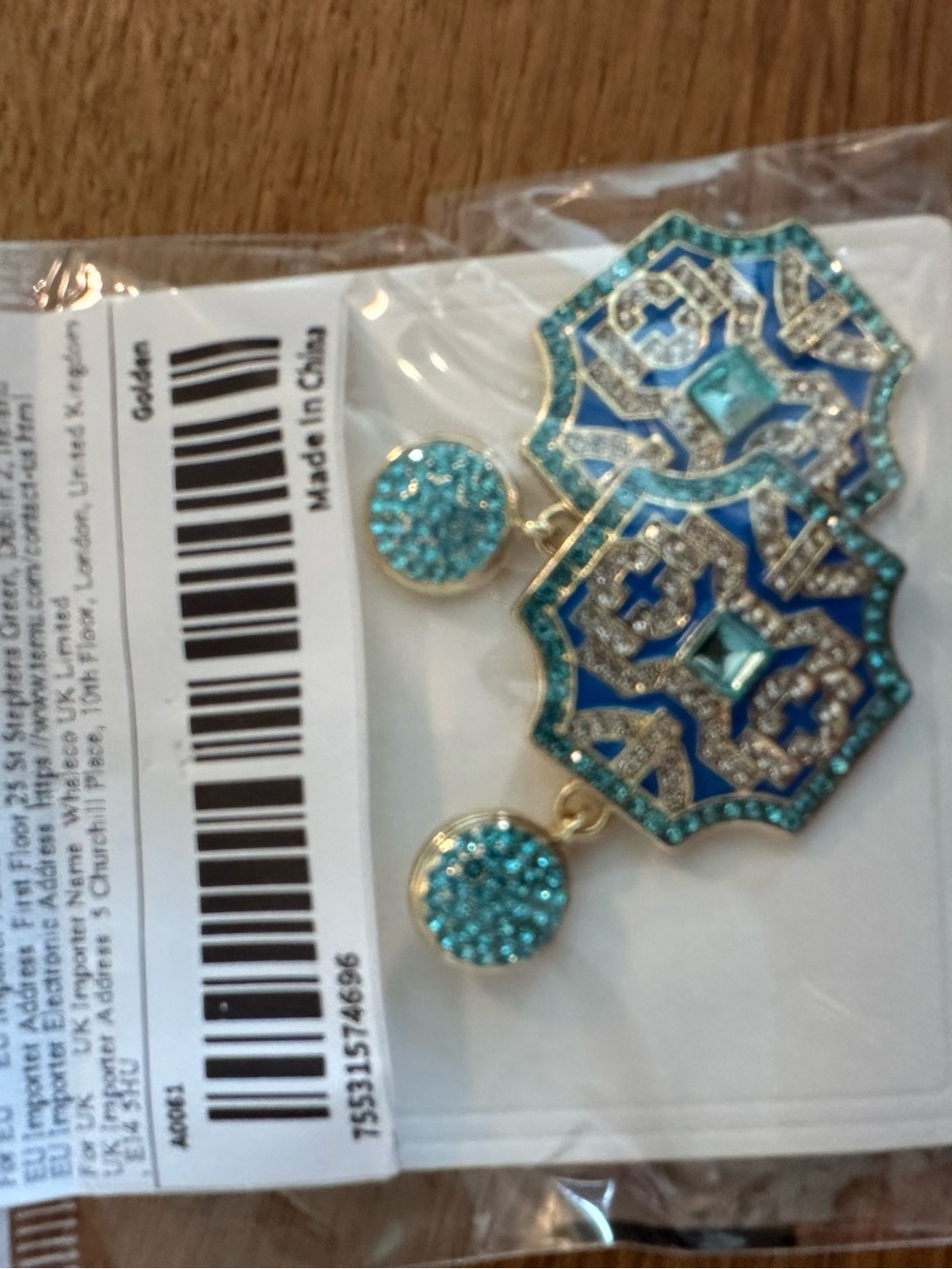 Turquoise earrings - Picture 2 of 5